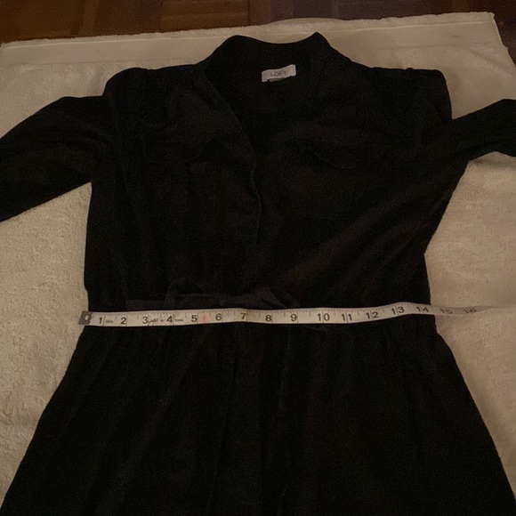 Ann Taylor Loft beautiful black dress w/ pockets & fabulous material. Love this! - Picture 14 of 16